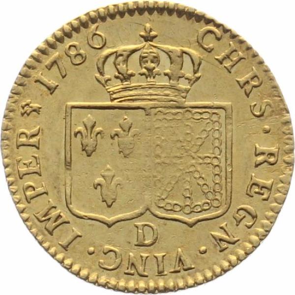 Frankreich 1 Louis D'or 1786 D - Louis XVI. 1774-1793